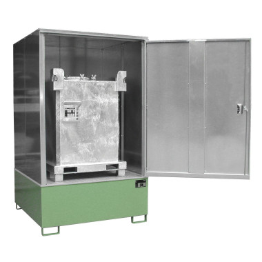 Armários para materiais perigosos--Armário para materiais perigosos, pintado, verde