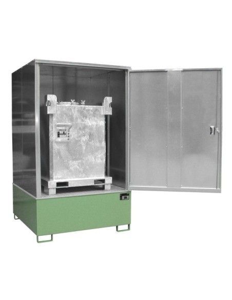 Armários para materiais perigosos--Armário para materiais perigosos, pintado, verde