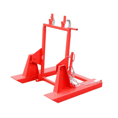 Volquete con ruedas, pintado, Rojo fuego