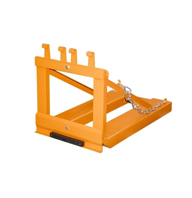 Spezielle Geräte--Draw Bucket mit Rädern, lackiert, Orange gelb