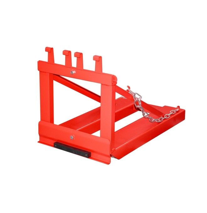 Cubo de basura con ruedas Jack, pintado, Rojo fuego