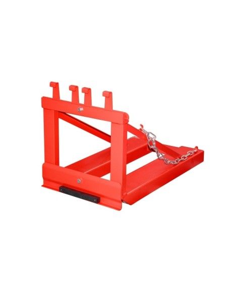 Cubo de basura con ruedas Jack, pintado, Rojo fuego