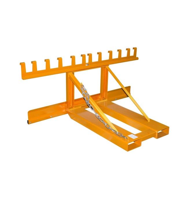Implementos Especiais--Wheelie Bin Jack, pintado, amarelo laranja
