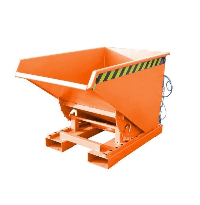 Kippbehälter--Container kippen, lackiert, orange gelb