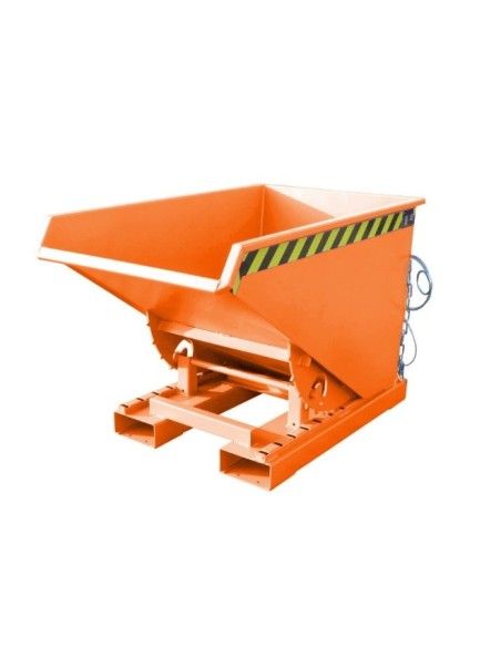 Tilting Container--Container tilting, painted, Orange yellow
