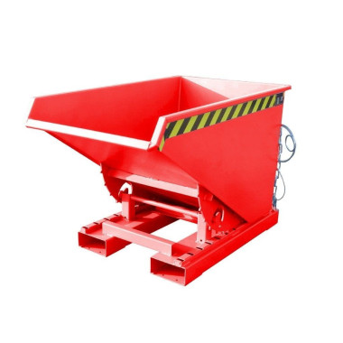 Tilting Container--Container tilting, painted, Red fire