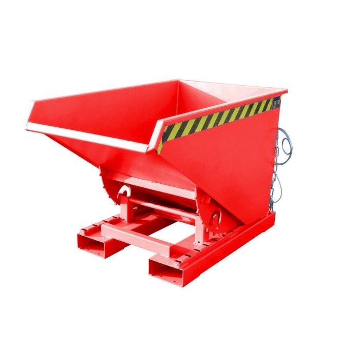 Bacs Basculants--Conteneur tilting, peint, feu rouge