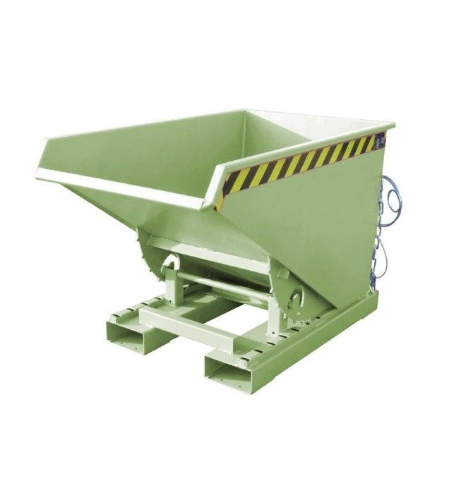 Tilting Container--Container Basculante, painted, green