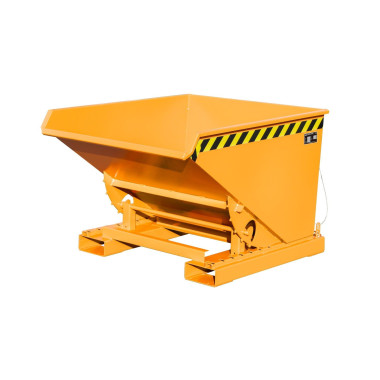 Recipiente Inclinável--Recipiente tilting, pintado, amarelo laranja
