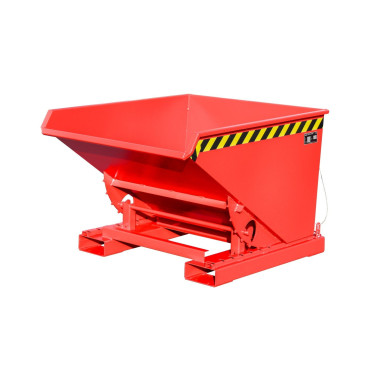 Tilting Container--Container tilting, painted, Red fire
