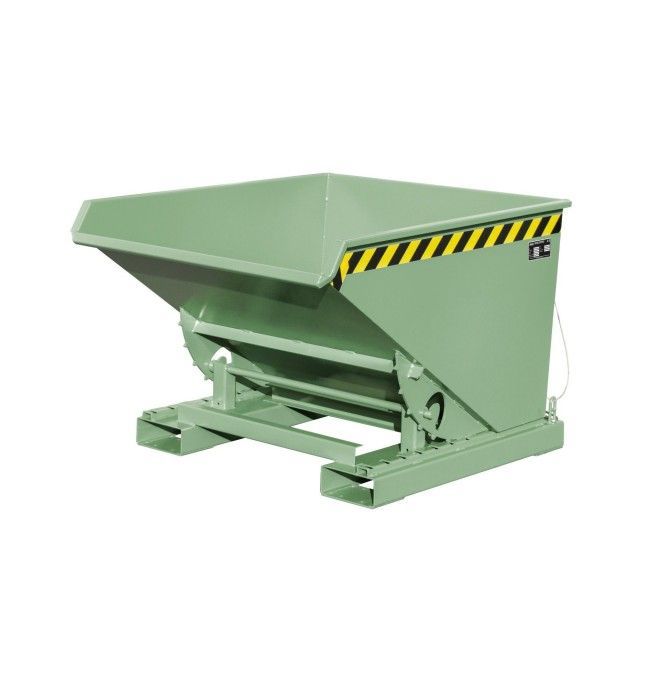 Tilting Container--Container Basculante, painted, green