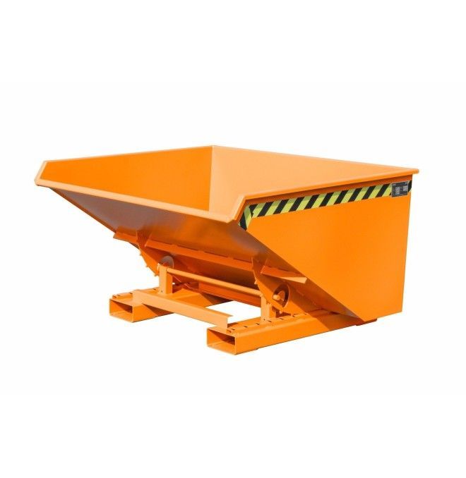 Tilting Container--Container tilting, painted, Orange yellow