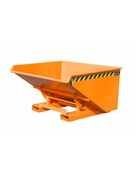 Recipiente Inclinável--Recipiente tilting, pintado, amarelo laranja