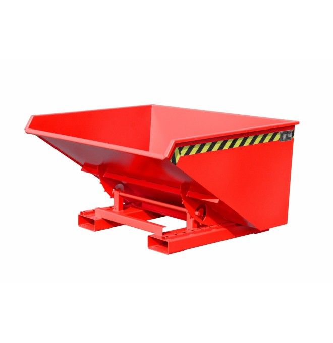 Bacs Basculants--Conteneur tilting, peint, feu rouge