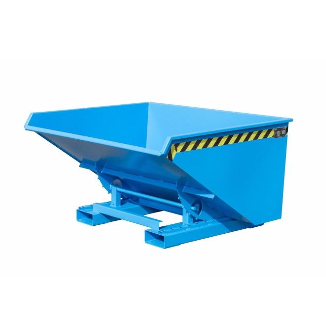 Tilting Container--Container tilting, painted, light blue