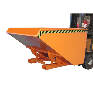 Tilting Container--Container tilting, painted, Orange yellow