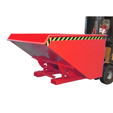 Tilting Container--Container tilting, painted, Red fire