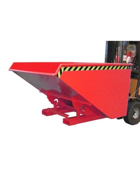 Kippbehälter--Container kippen, lackiert, rotes Feuer