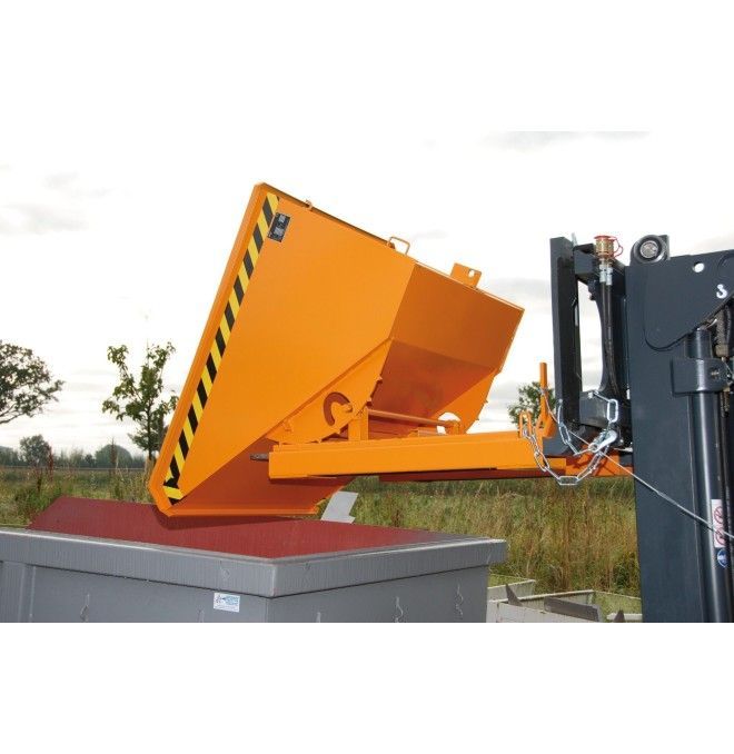 Kippbehälter--Container kippen, lackiert, rotes Feuer