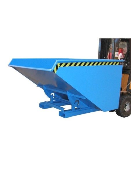 Tilting Container--Container Sculpture, painted, Light Blue