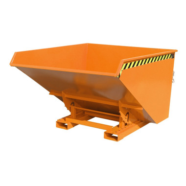 Tilting Container--Container tilting, painted, Orange yellow