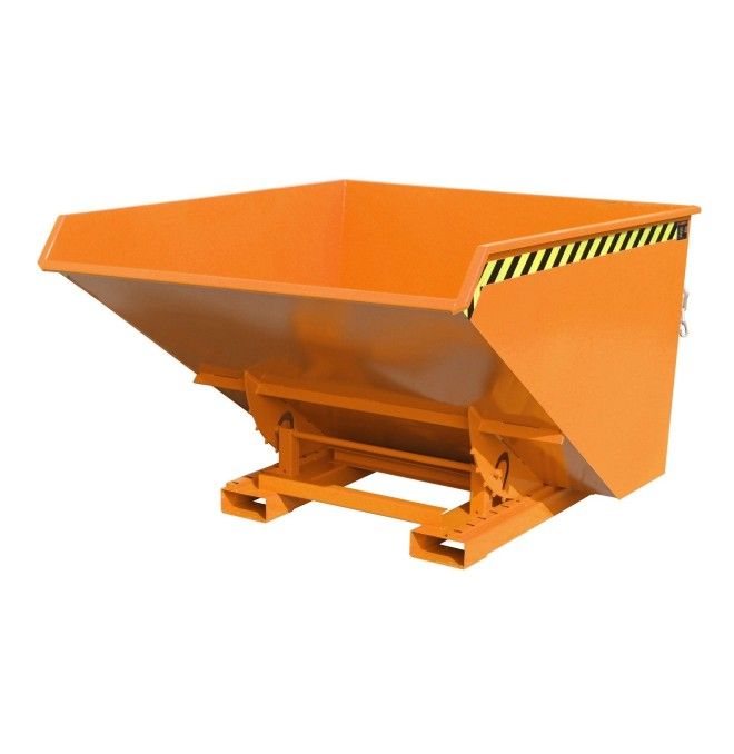 Contenitore Ribaltabile--Contenitore ribaltabile, dipinto, giallo arancio