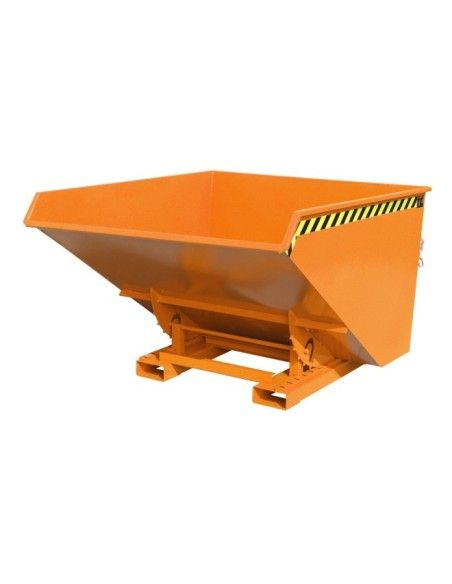 Bacs Basculants--Conteneur tilting, peint, jaune orange