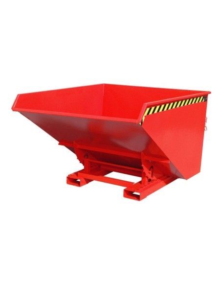 Bacs Basculants--Conteneur tilting, peint, feu rouge