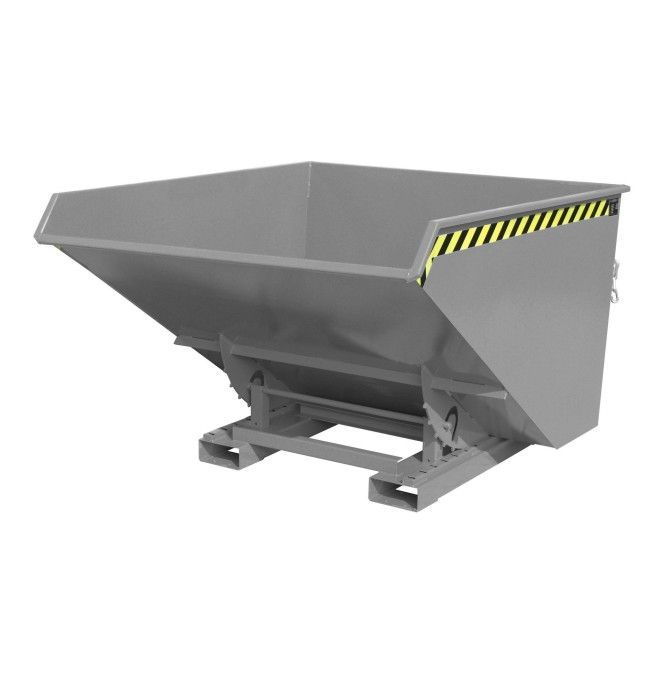 Bacs Basculants--Conteneur tilting, peint, souris grise