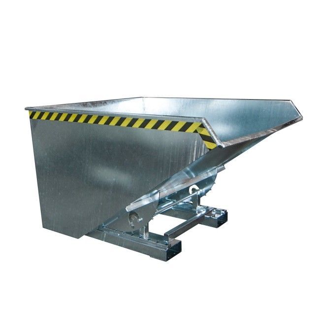 Contenedor basculante, galvanizado en caliente