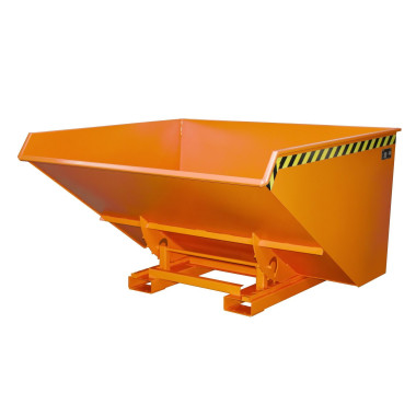 Contenitore Ribaltabile--Contenitore ribaltabile, dipinto, giallo arancio