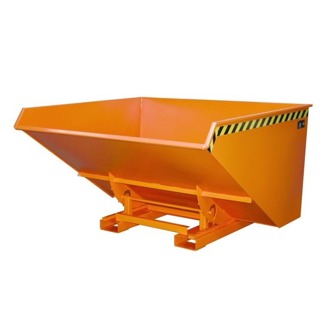 Tilting Container--Container tilting, painted, Orange yellow