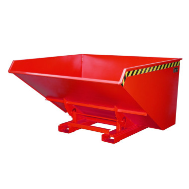 Bacs Basculants--Conteneur tilting, peint, feu rouge