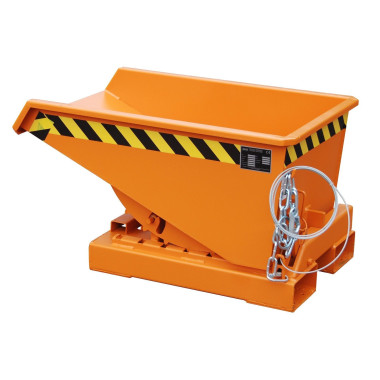 Bacs Basculants--Conteneur tilting, peint, jaune orange