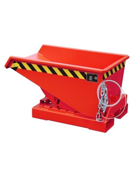 Bacs Basculants--Conteneur tilting, peint, feu rouge