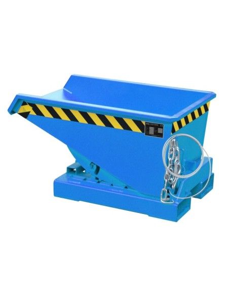 Contenedor Basculante, pintado, Azul claro