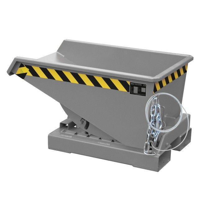 Tilting Container--Container tilting, painted, gray mouse