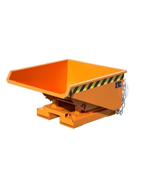 Bacs Basculants--Conteneur tilting, peint, jaune orange