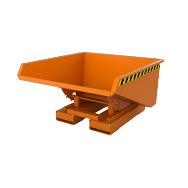 Contenedor basculante, pintado, Amarillo naranja 2
