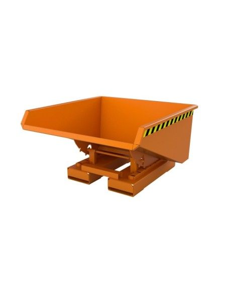Contenedor basculante, pintado, Amarillo naranja