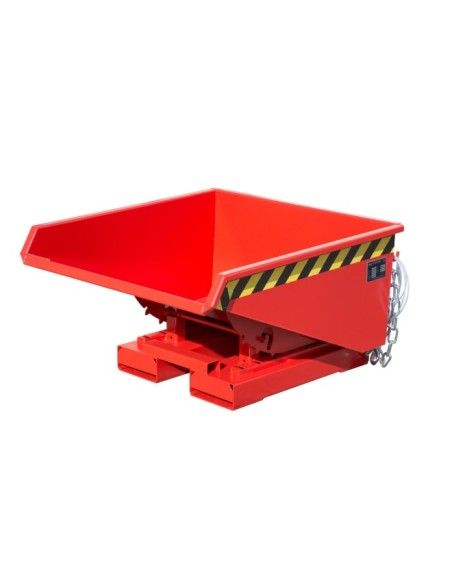 Bacs Basculants--Conteneur tilting, peint, feu rouge