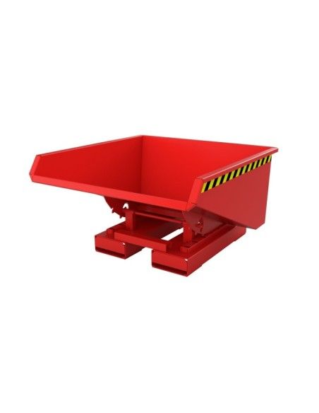 Bacs Basculants--Conteneur tilting, peint, feu rouge