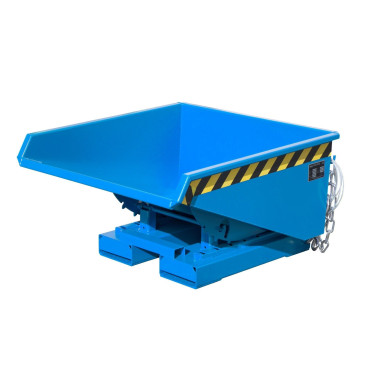 Tilting Container--Container Sculpture, painted, Light Blue