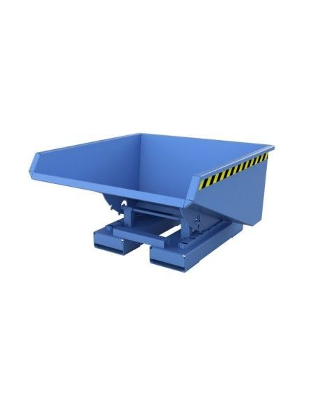 Tilting Container--Container Sculpture, painted, Light Blue