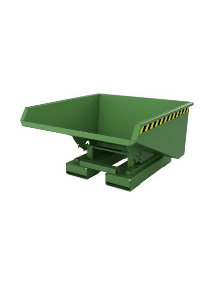 Tilting Container--Container Basculante, painted, green