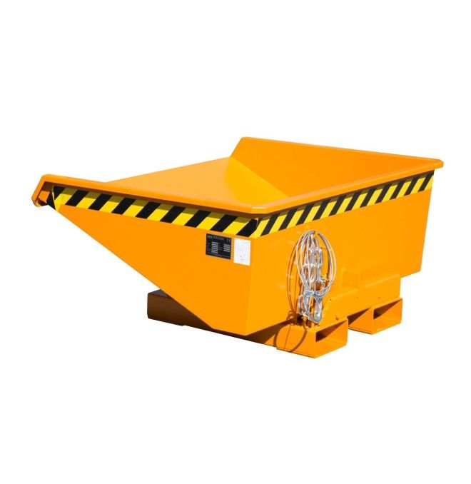 Kippbehälter--Container kippen, lackiert, orange gelb