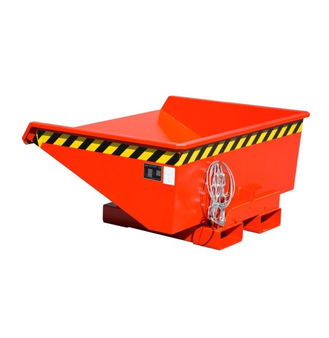 Bacs Basculants--Conteneur tilting, peint, feu rouge