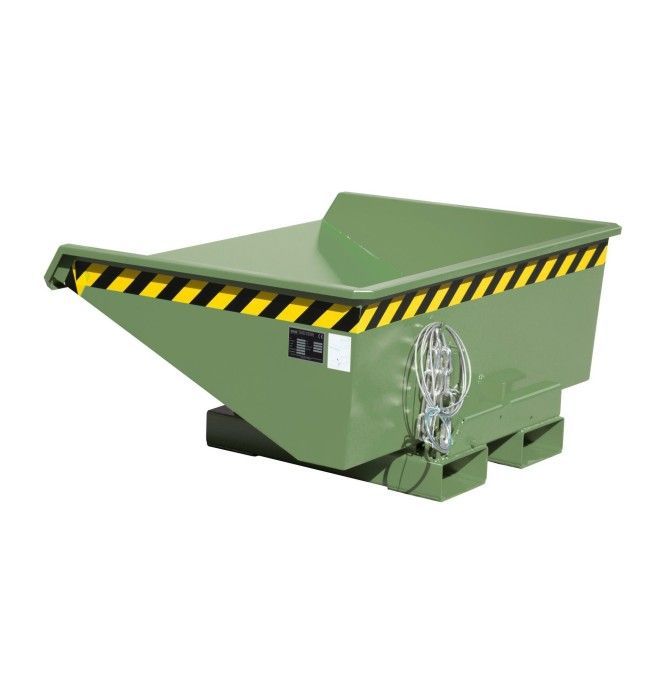 Tilting Container--Container Basculante, painted, green