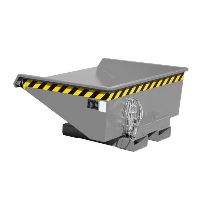 Kippbehälter--Container kippen, lackiert, graue maus
