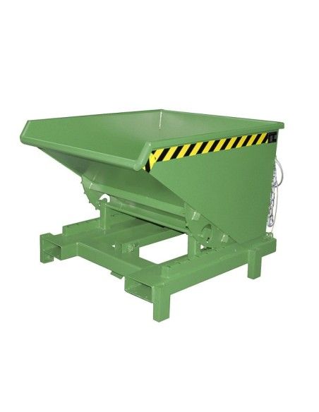 Recipiente Inclinável-Heavy Duty, pintado, verde Reseda